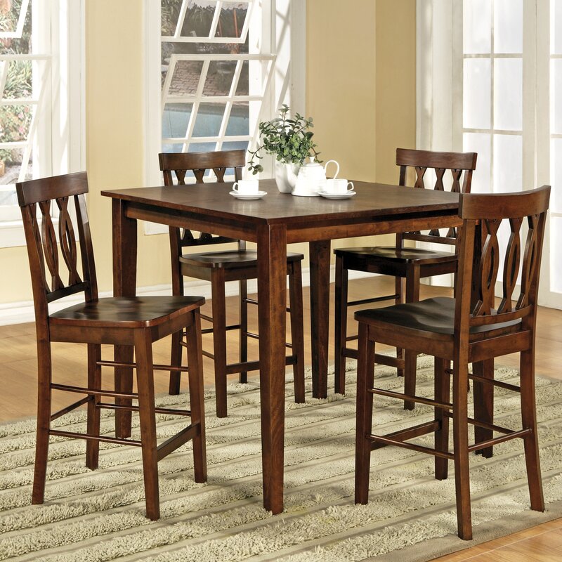 Steve Silver Furniture Richmond 5 Piece Counter Height Dining Set & Reviews | Wayfair