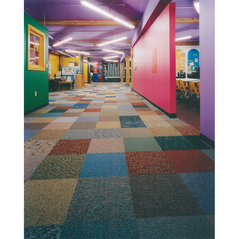 Mohawk 24 X 24 Texture Loop Glue Down Or Adhesive Tabs Carpet Tile Wayfair