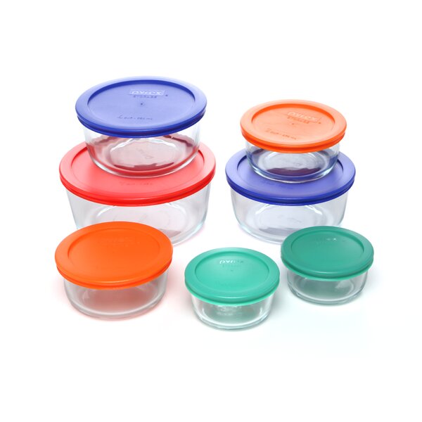 Storage Plus 7 Container Food Storage Set by Pyrex