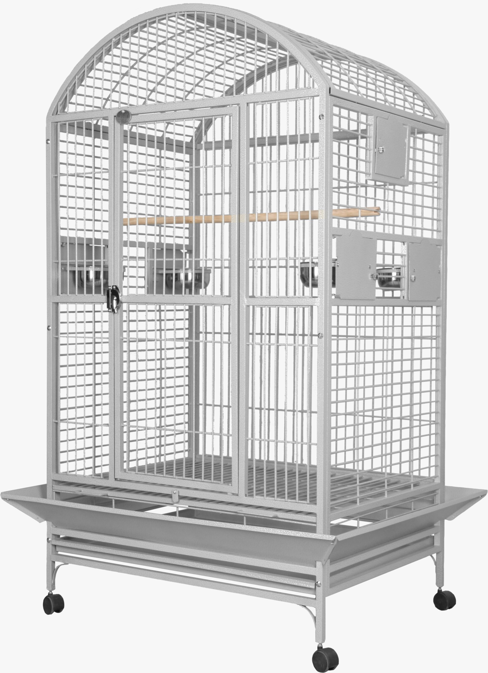 white budgie cage