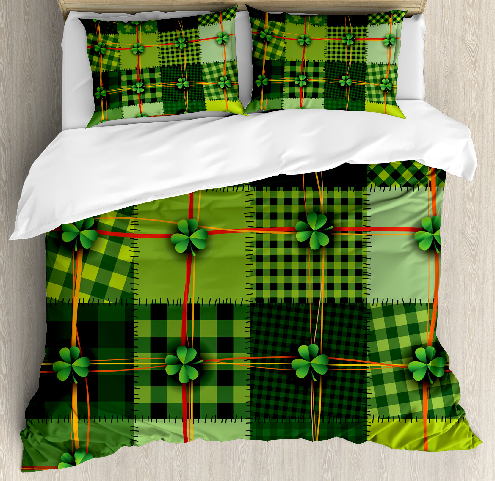 Ambesonne Irish Patchwork Style St Patrick S Day Themed Celtic