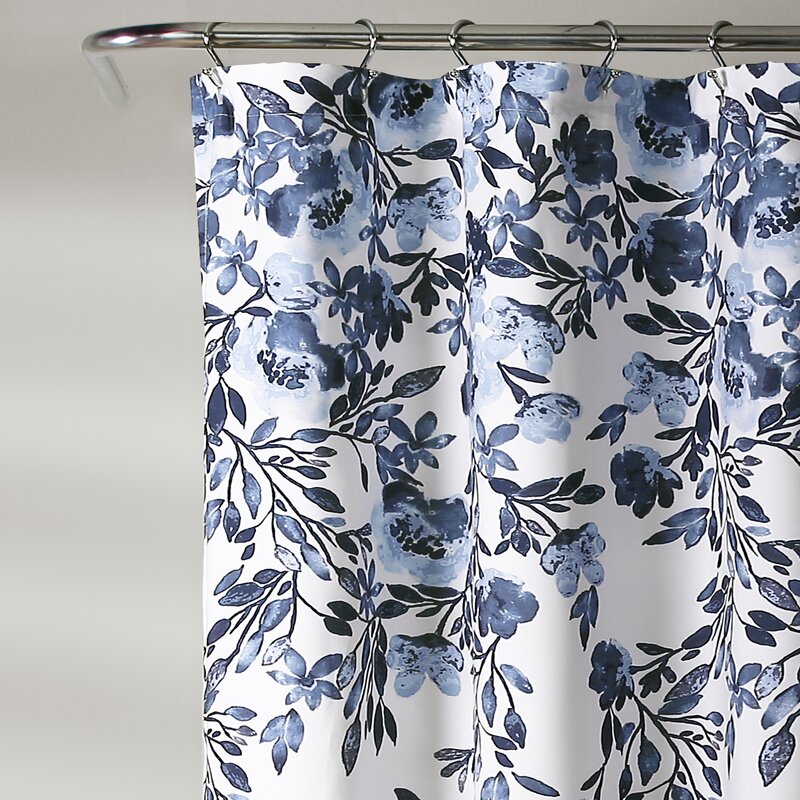 navy floral dolores curtains