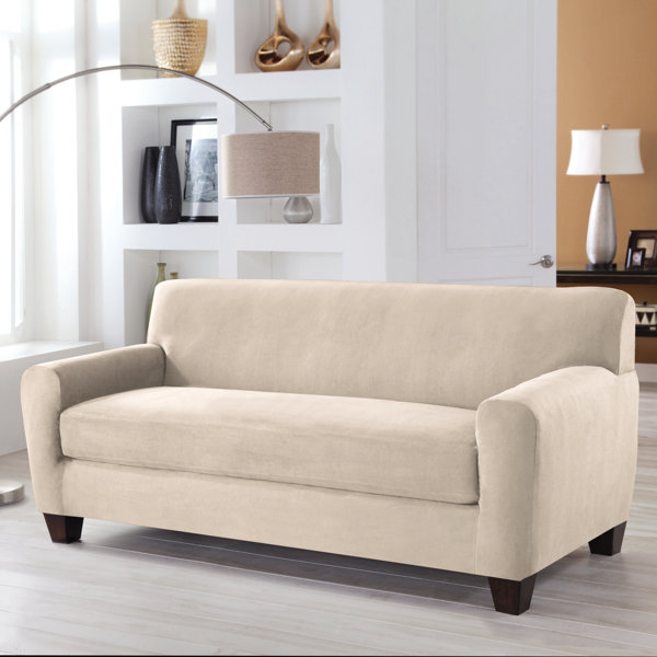 Serta® Stretch Fit Box Cushion Sofa Slipcover By Serta Great price