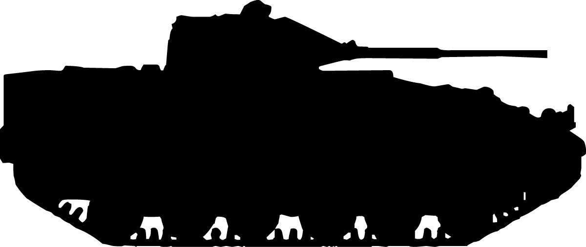 Wallhogs Haynes Military Tank I Silhouette Cutout Wall Decal & Reviews ...