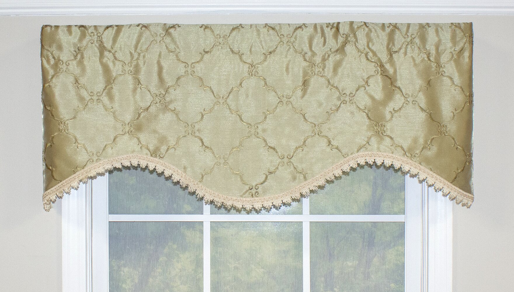 Astoria Grand Powis Diamond Cornice 50 Window Valance Reviews