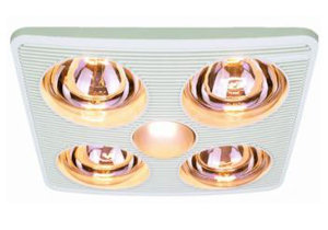 90 CFM Bathroom Fan with Heater and Light