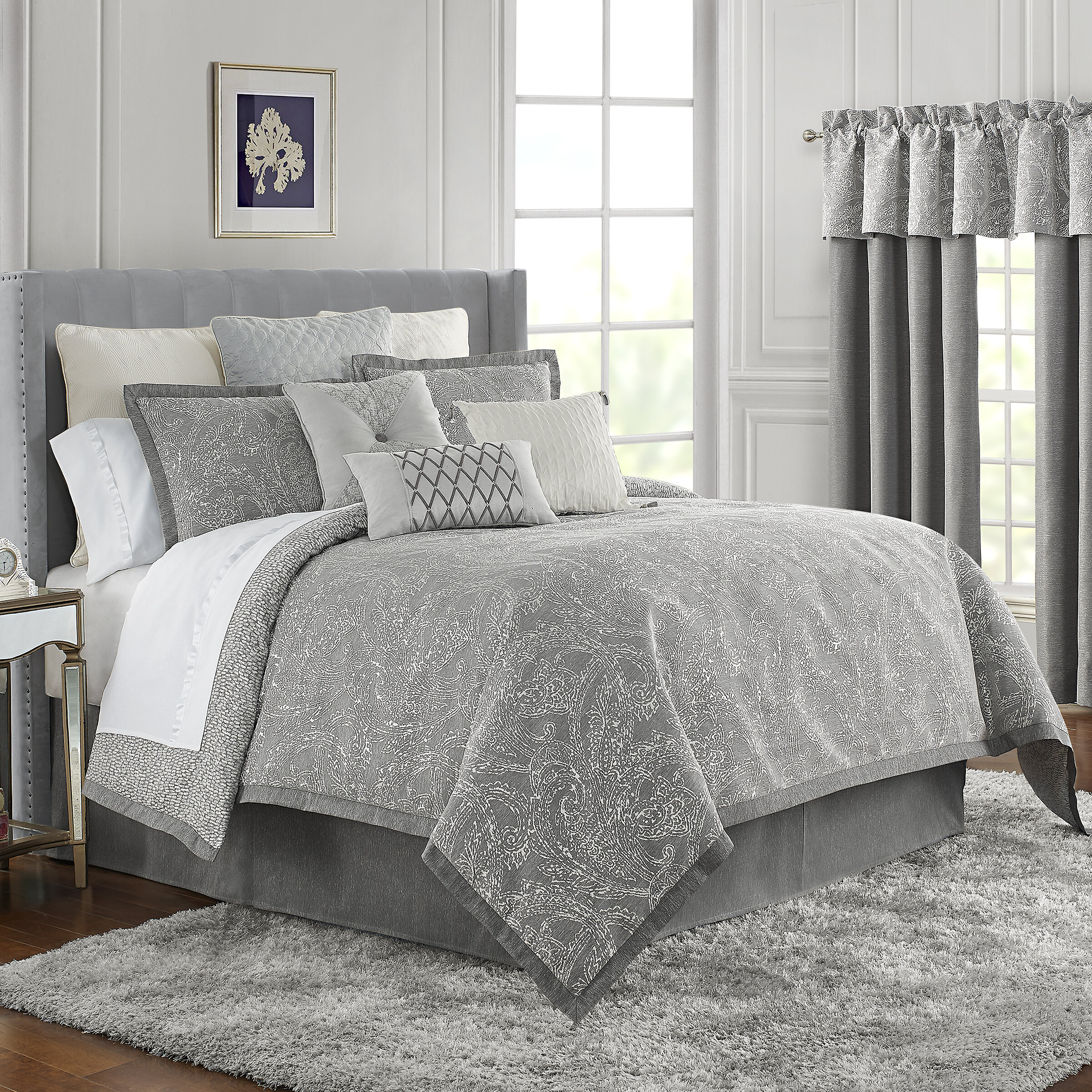 Waterford Bedding Aidan Reversible Comforter Set Reviews Wayfair