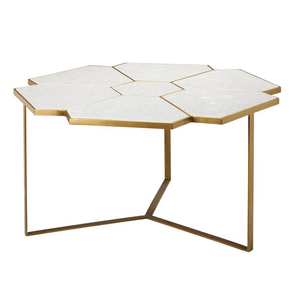 Poulsbo Cross Legs Coffee Table By Everly Quinn