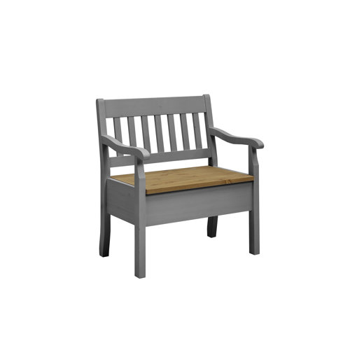 Boston Wood Kitchen Storage Bench August Grove Colour: White, Size: 93cm H x 82.7cm W x 46cm D