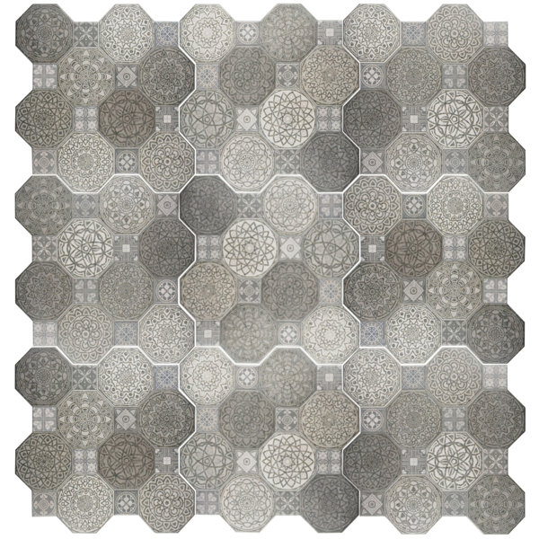 Imagino 17.75 x 17.75 Ceramic Tile in Gray by EliteTile