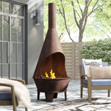 Large Wood Burning Outdoor Fireplaces Fire Pits You Ll Love In
