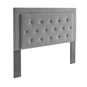Birute Upholstered Panel Headboard by World Menagerie
