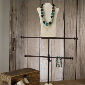 Neck Form T-Bar Display Jewelry Stand ..