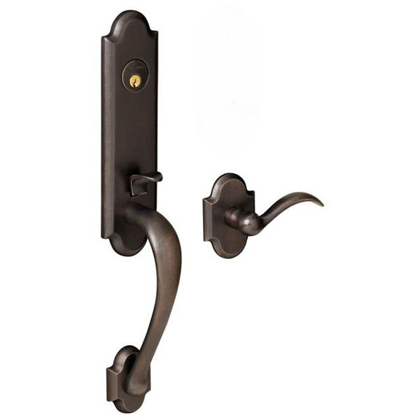 Boulder Handleset with Interior Lever and Sectional Trim, Less Deadbolt by Baldwin