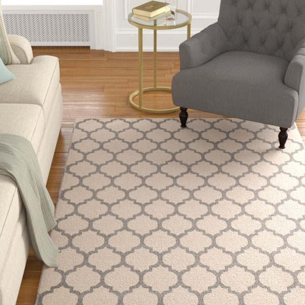 Moore Beige Area Rug by Charlton Home
