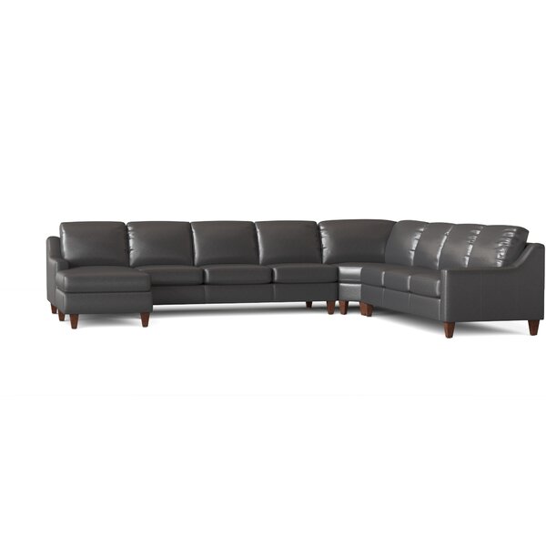 Leather Sectional With Chaise By Wayfair Custom Upholstery™