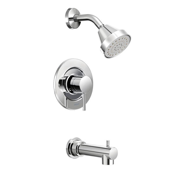 Align Posi-Temp Tub and Shower Faucet Trim with Lever Handle by Moen