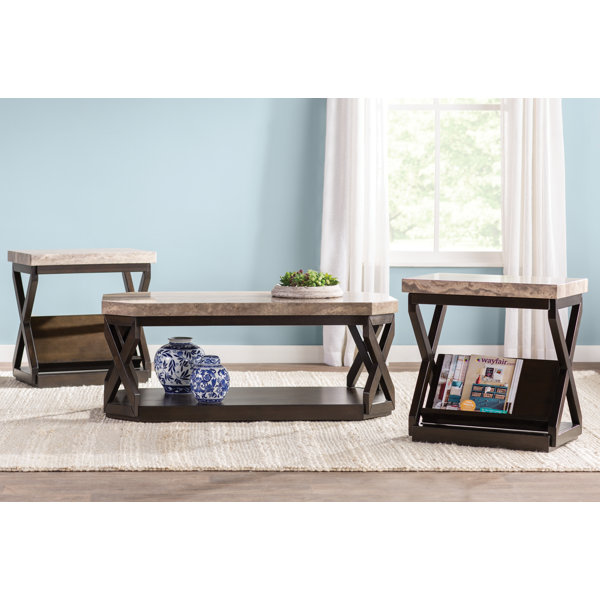 Kelton 3 Piece Coffee Table Set by Latitude Run