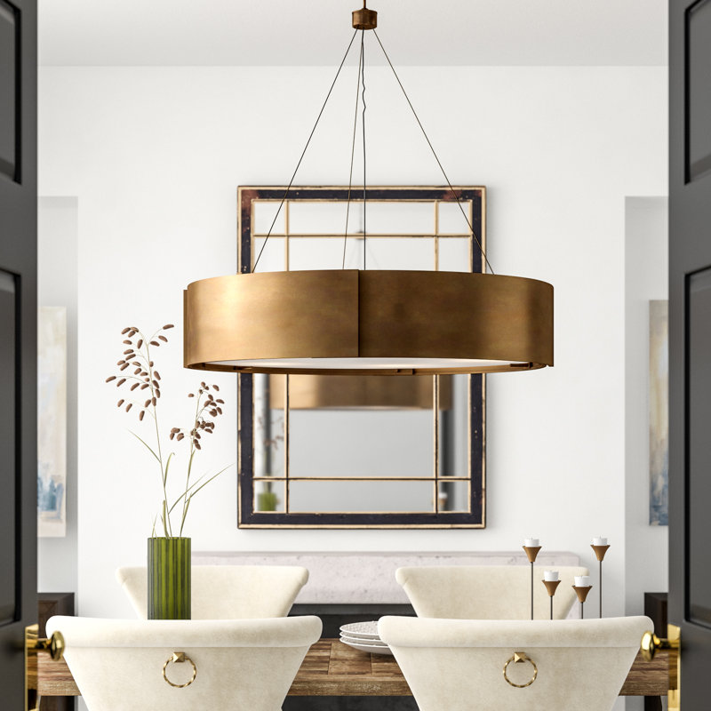 Arteriors Dante 5 Light Unique Statement Drum Chandelier Perigold