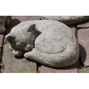 Small Curled Cat Statue