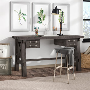 Langsa Solid Wood Writing Desk by Laurel Foundry Modern Farmhouse Amazing