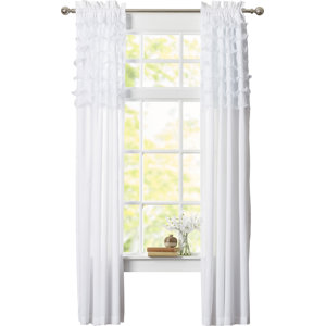 Lafleur Sheer Rod Pocket Curtain Panels (Set of 2)