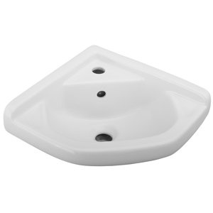 Vitreous China Specialty Wall-Mount Bathroom Sink with Overflow