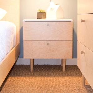 Ulm 2 Drawer Nightstand by Spot on Square