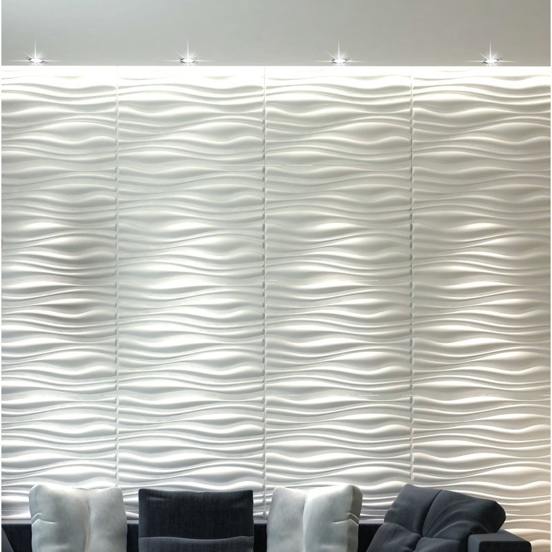 Orren Ellis 20 X 20 Vinyl Wall Paneling In Gloss White Wayfair
