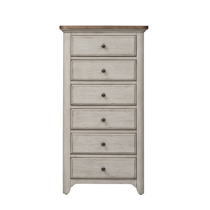 Feminine French Country 6 Drawer Lingerie Chest Reviews Wayfair