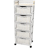 5 Drawer Wicker Storage Units Wayfair