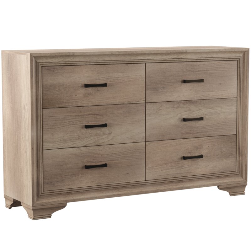 Laurel Foundry Modern Farmhouse Payne 6 Drawer Double Dresser