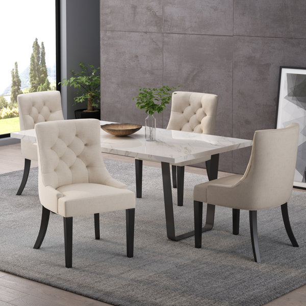 Tufted Upholstered Side chair by Red Barrel Studio Red Barrel Studio