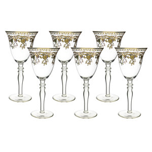 Fine Wine Glass 10 oz. Goblet (Set of 6)