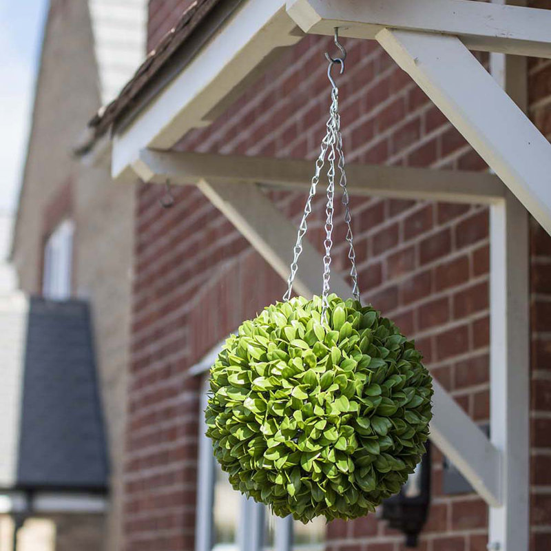The Seasonal Aisle Artificial Ball Hanging Eucalyptus Topiary Wayfair.co.uk