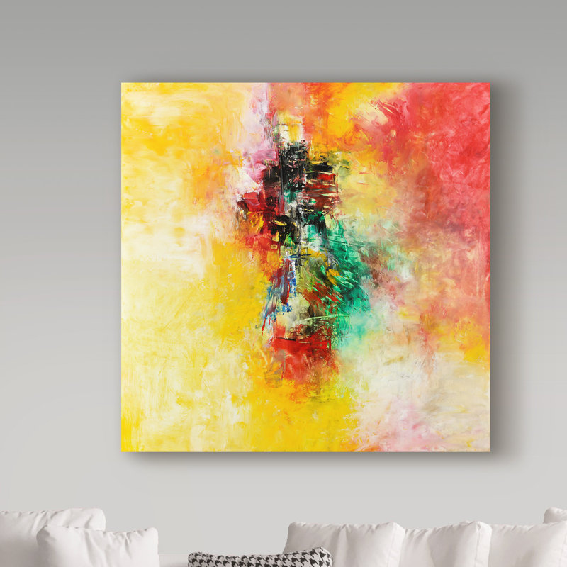 Trademark Art Somewhere Over The Rainbow Abstract Acrylic