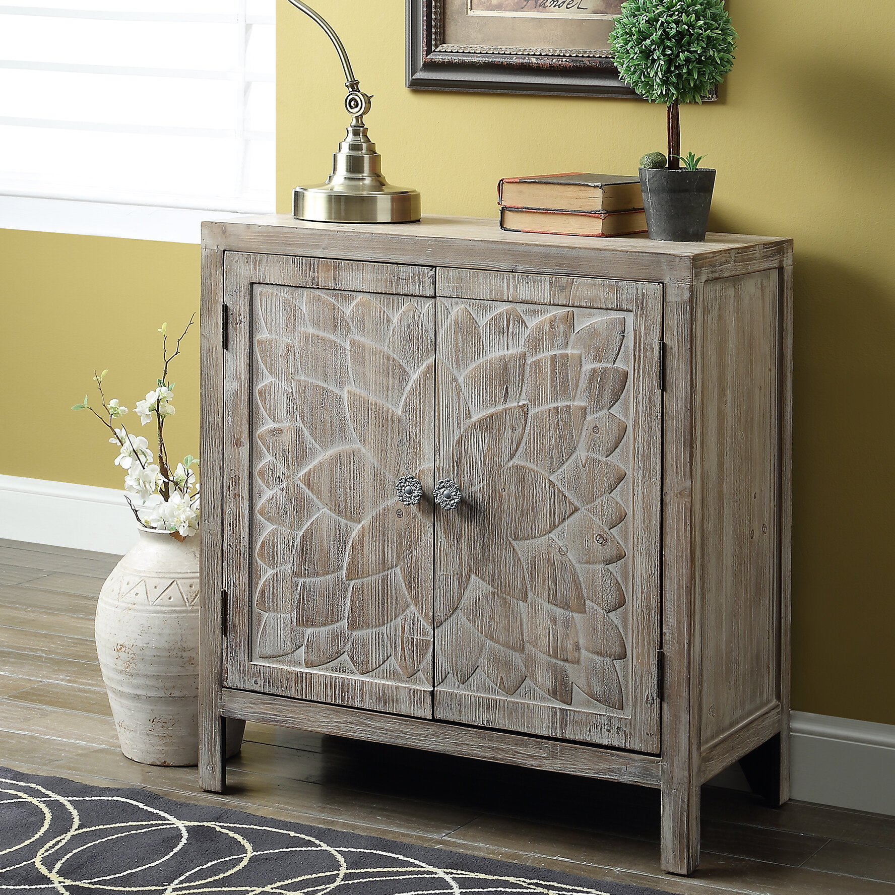 Bungalow Rose Ambriz 2 Door Accent Cabinet Reviews Wayfair