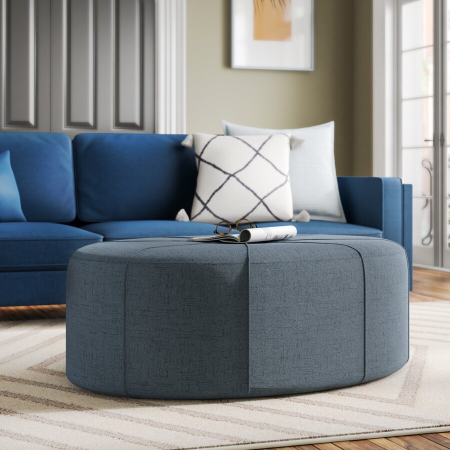 Fallon Oval Tufted Cocktail Ottoman