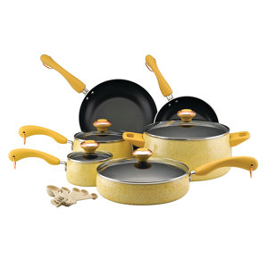 15 Piece Porcelain Non-Stick Cookware Set