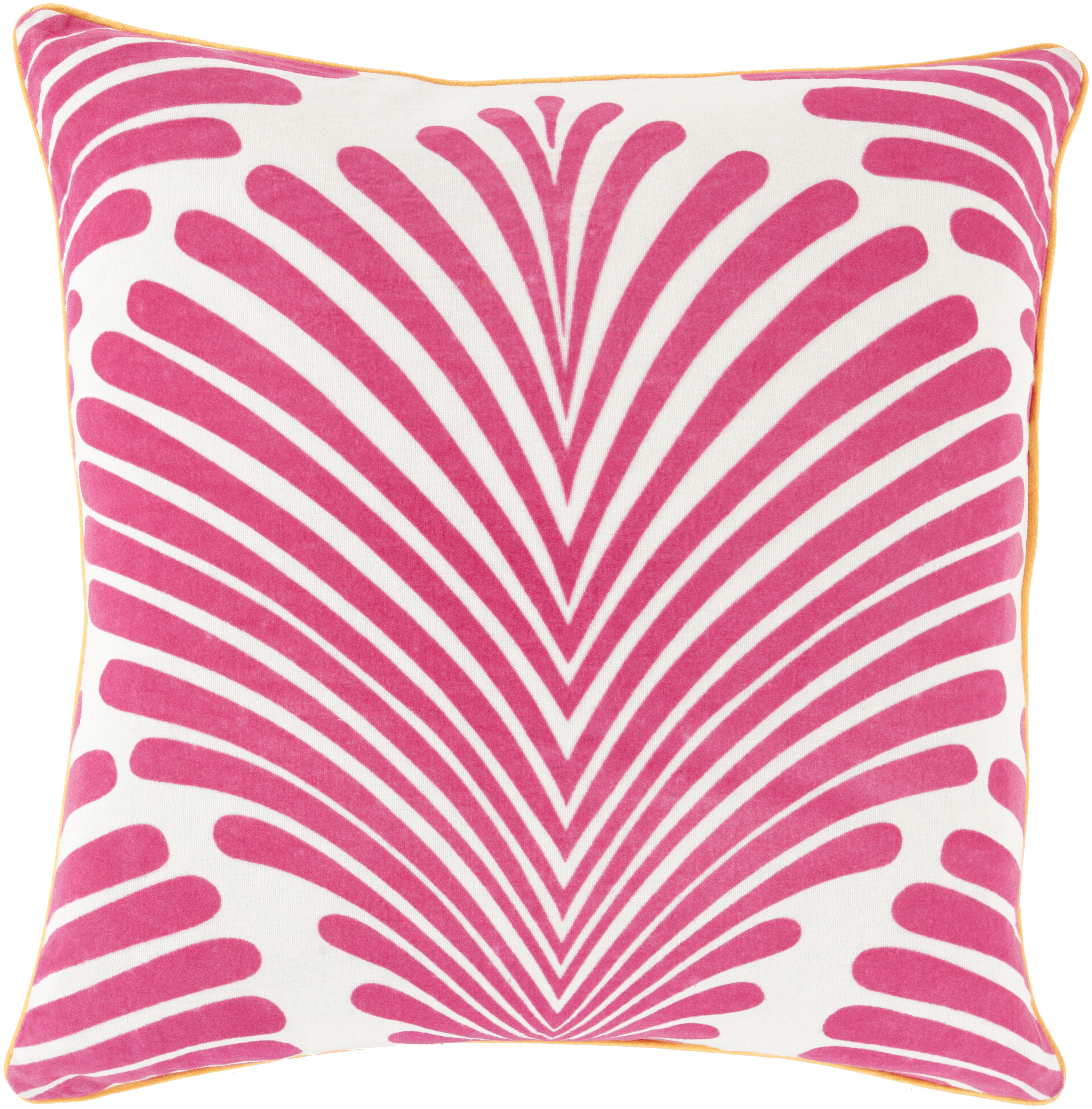 bright pink throw pillows