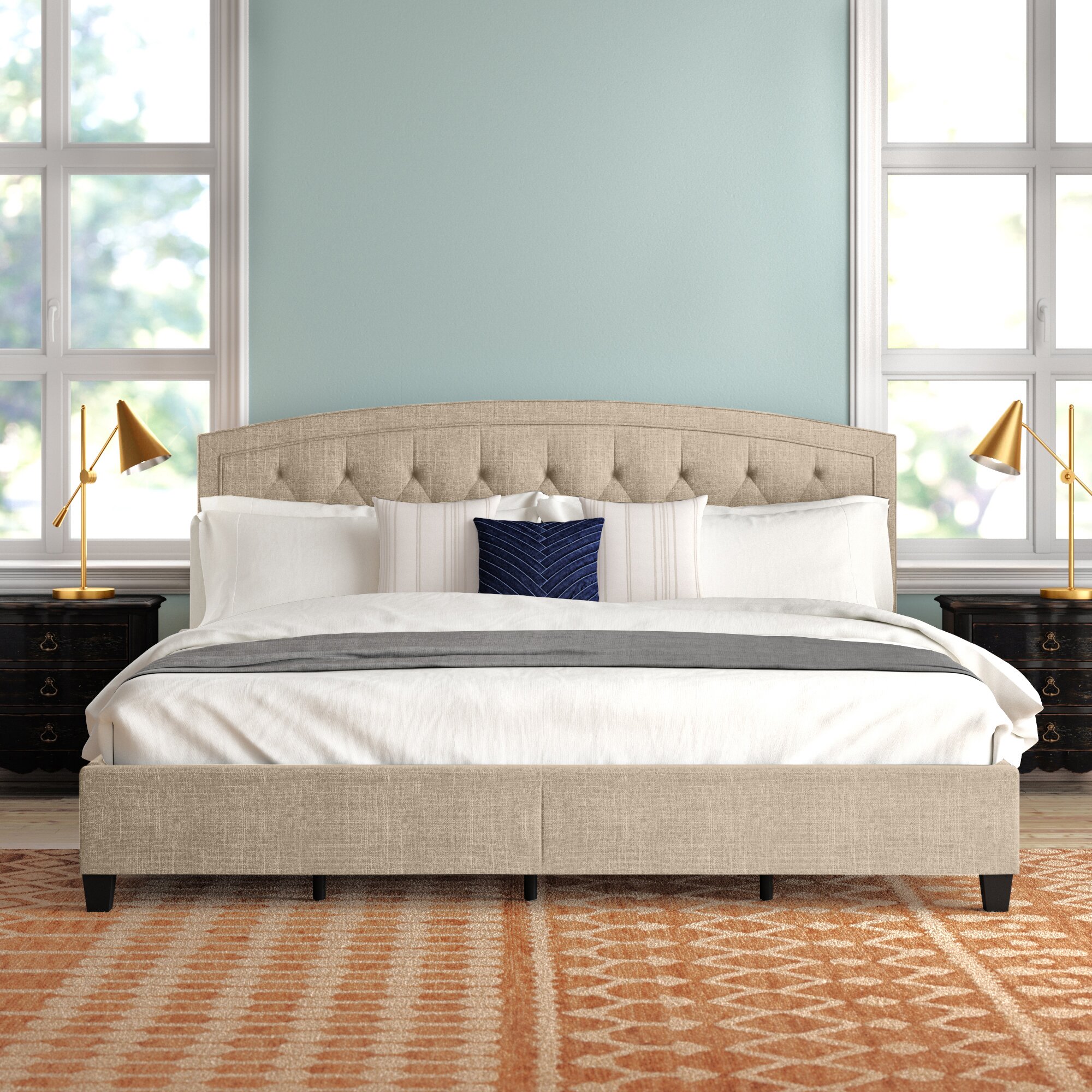 Juliet Upholstered Panel Bed