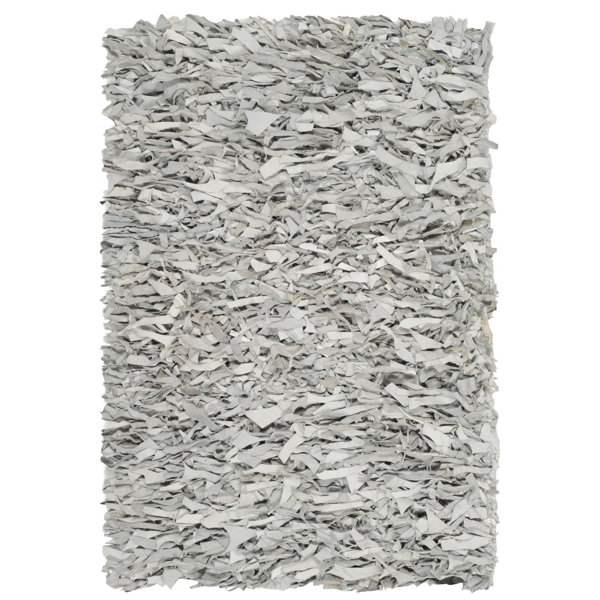Albany Hand-Knotted Solid Gray Area Rug by Zipcode Design