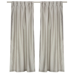 Zoi Solid Pinch Pleat Panel Pair (Set of 2)