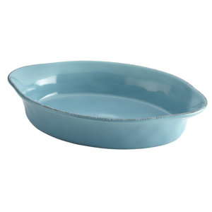 Cucina 2 Qt. Stoneware Oval Casserole