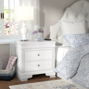 Hewitt 2 Drawer Nightstand by Three Posts