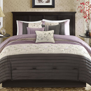 Purple Decorative Comforter Set Wayfair Save
