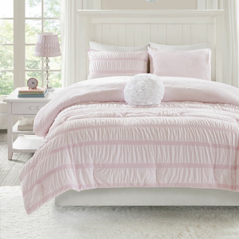 Grovelane Teen Ainsley Ruched Seersucker Comforter Set Reviews