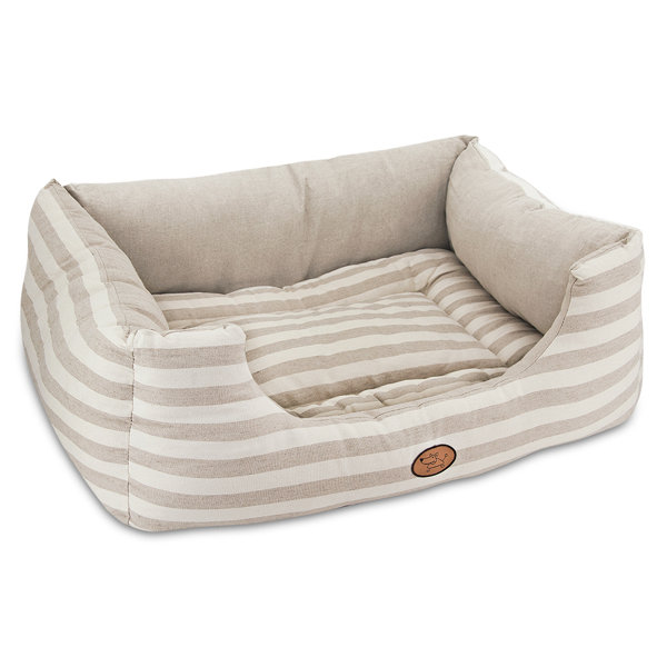 Striped Reversible Cozy Pet Cuddler Bolster by Best Pet Supplies