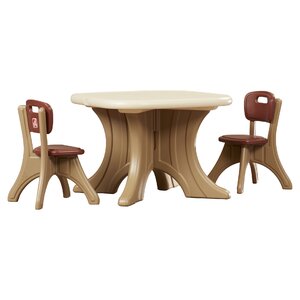 New Traditions Kids' 3 Piece Table & Chair Set