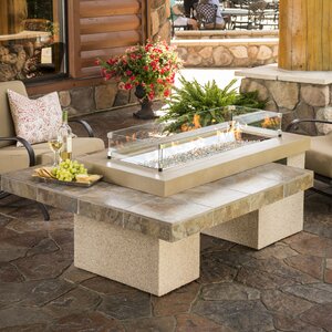 Uptown-K Crystal Concrete Fire Pit Table